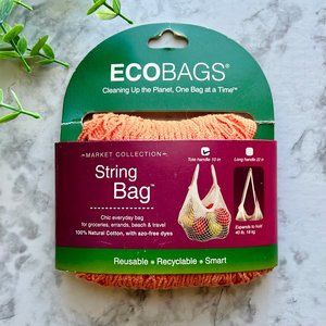Reusable Handled Natural Cotton String Tote Bag